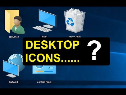 Restore Desktop Icons Windows 8.1